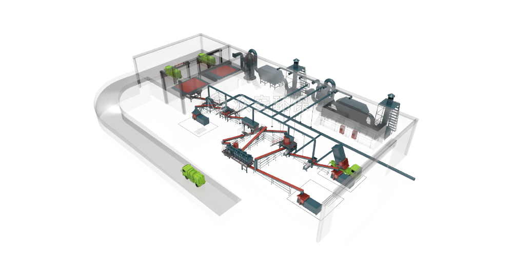 廚余垃圾撕碎機產品 放生產線圖.png